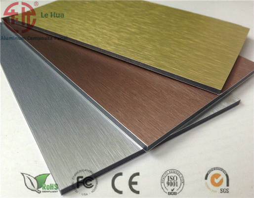 Fireproof Core High Gloss Architectural Wall Facade 4mm Metal Color Alucobond with Coating