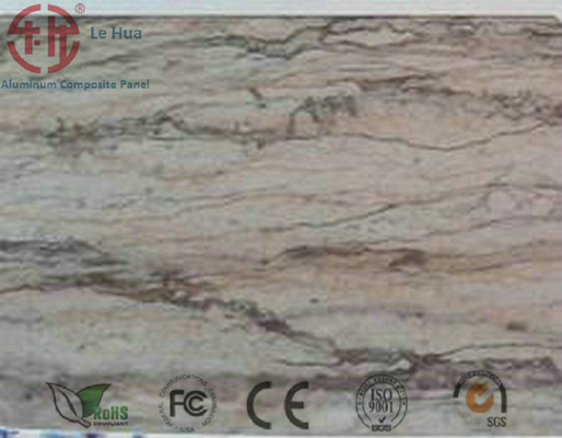 4mm Stone Marble Finish Aluminium Composite Panel with ISO9001 Certificate Manufactured
