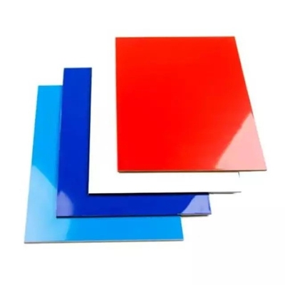 Low Glass 4x8 High Gloss Aluminium Composite Panel NANO Surface Coating Various Colors