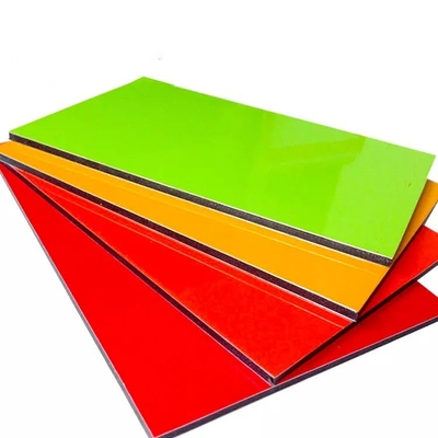 Low Glass 4x8 High Gloss Aluminium Composite Panel NANO Surface Coating Various Colors