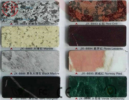 3mm Panel Thickness Customized Gray Stone Marble Finish Aluminium Composite ACP Sheet