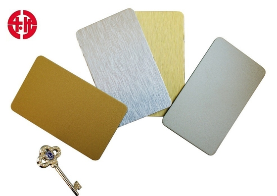 Silver Brushed Aluminum Chapa de ACM with 4mm Panel Thickness and Anti-Static Function