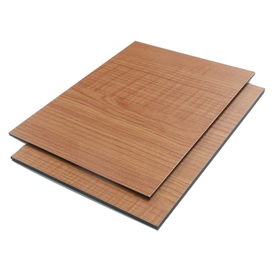 1220*2440cm High Gloss Wooden 3mm Aluminum Composite ACP ACM Panel