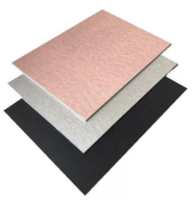 Fireproof Core 4x8 Aluminium Composite Panel with Brush Design and ISO9001 Certificate