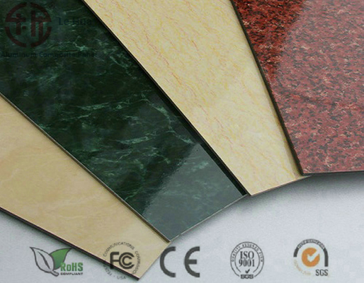 4mm Stone Marble Color Finish ACP Sheet for Sustainable and Eco-Friendly Construction