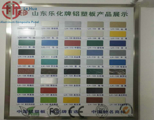 High Gloss Nano Coated Aluminum Wall Cladding System for 1220*2440cm Customized Panels