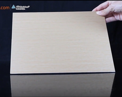 Modern Wooden Aluminum Composite Board for House Decoration 4mm or Customized Thickness