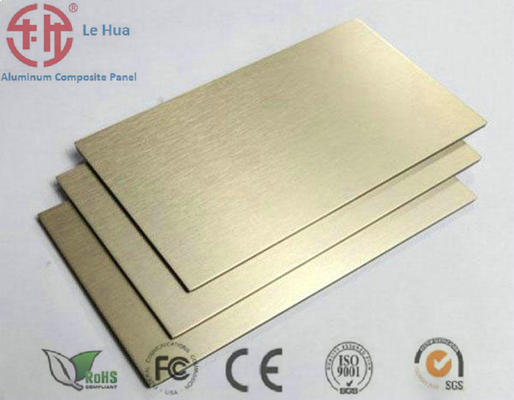 Brushed ACP Sheet with 0.06mm-0.5mm Aluminum Thickness and Customer Requirements