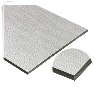 4mm A2 Fire Proof PVDF Brushed Aluminum Composite Panel for end Construction Projects