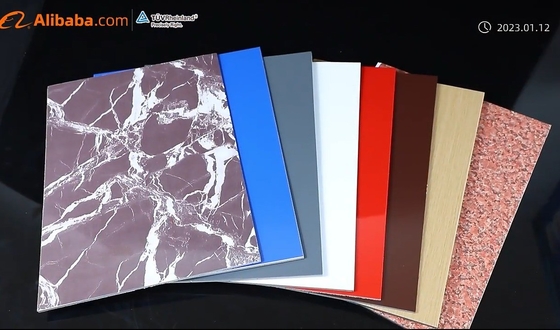 1220*2440cm 4mm Unbroken Aluminum Composite Brushed ACP Sheet Panel for Home Interior