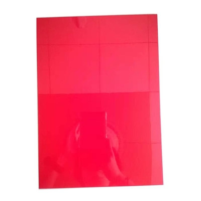 Untransparent Protective Film 3mm Red Wine Fireproof ACM Panel for ACP Aluminium