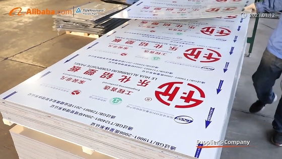 3mm Fireproof ACP ACM Sheet for Wall Cladding NANO Coating Customized or 1220*2440cm