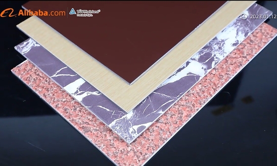 3mm Fireproof ACP ACM Sheet for Wall Cladding NANO Coating Customized or 1220*2440cm